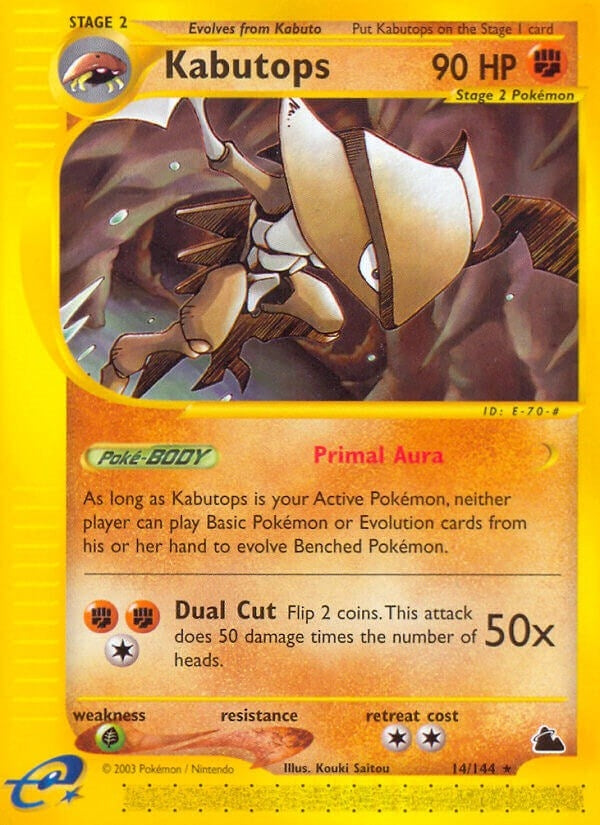 Image for Kabutops (14) (014/144) [Skyridge] - Pokemon