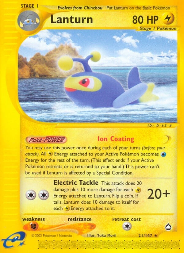 Image for Lanturn (21) (021/147) [Aquapolis] - Pokemon