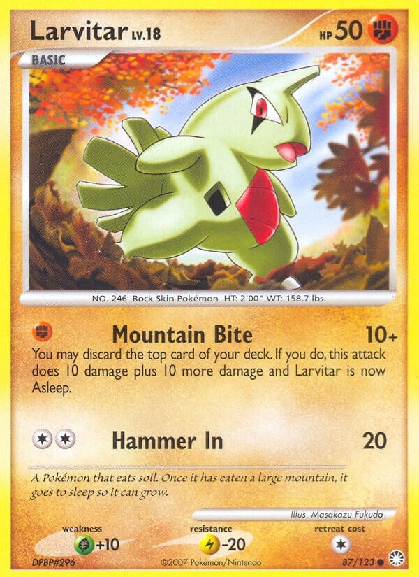 Image for Larvitar (87/123) [Mysterious Treasures] - Pokemon