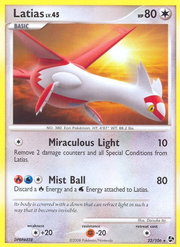 Image for Latias (22/106) [Great Encounters] - Pokemon