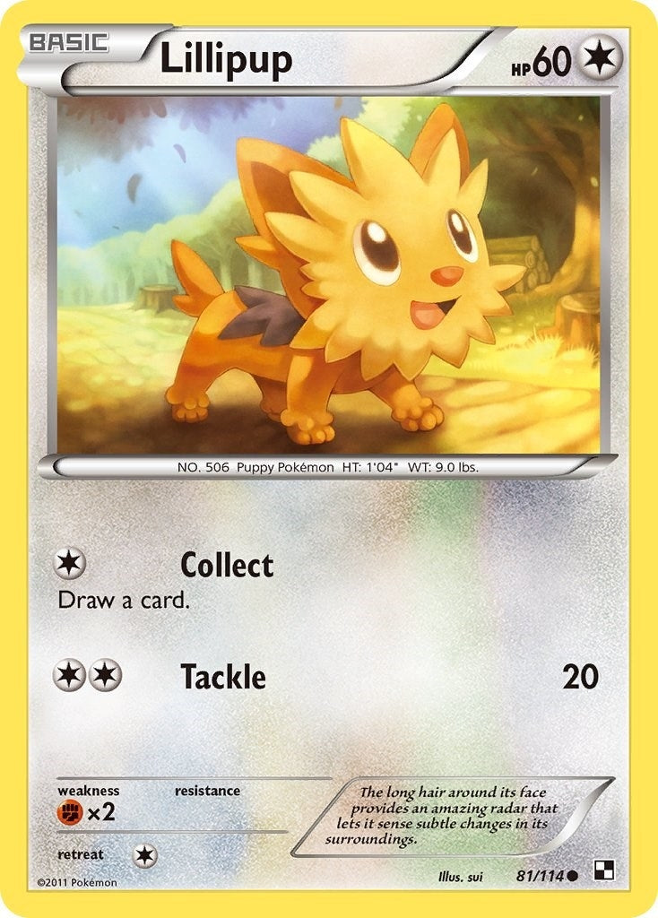 Image for Lillipup (81) (81/114) [Black and White] - Pokemon