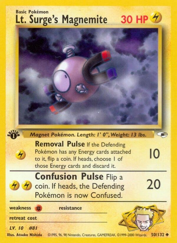 Lt. Surge's Magnemite (50) (050/132) [Gym Heroes]