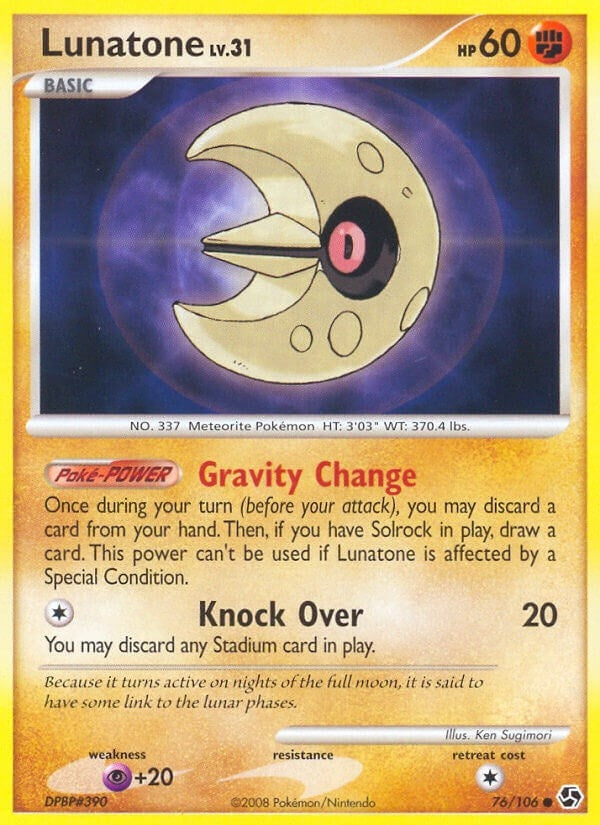 Image for Lunatone (76/106) [Great Encounters] - Pokemon