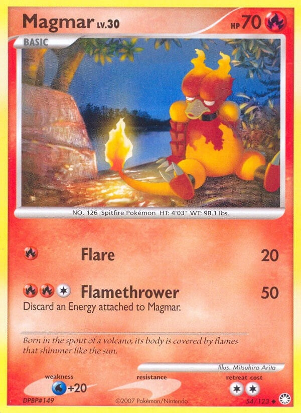 Image for Magmar (54/123) [Mysterious Treasures] - Pokemon