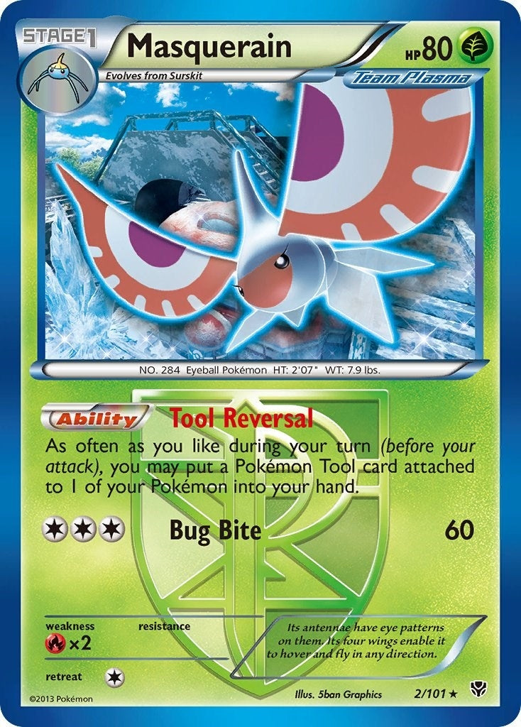 Image for Masquerain (Team Plasma) (2/101) [Plasma Blast] - Pokemon
