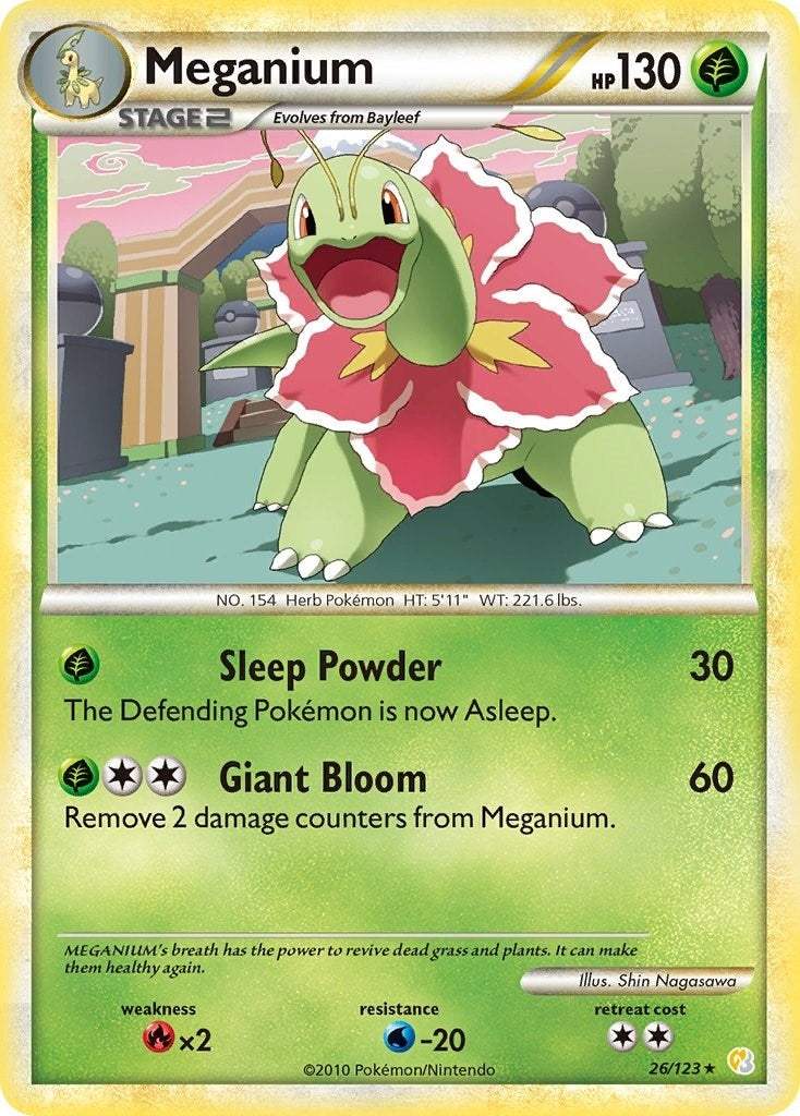 Image for Meganium (26/123) [HeartGold SoulSilver] - Pokemon