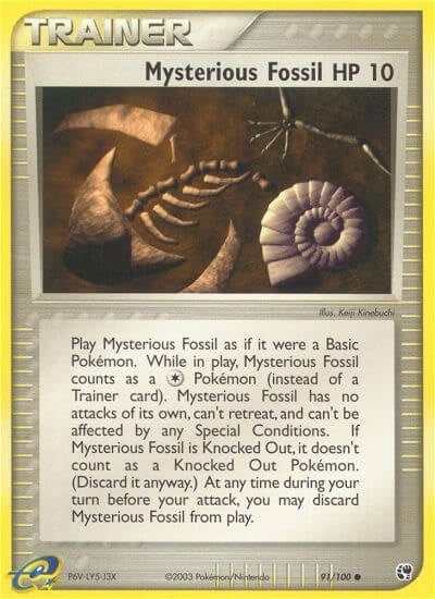 Image for Mysterious Fossil (91/100) [Sandstorm] - Pokemon