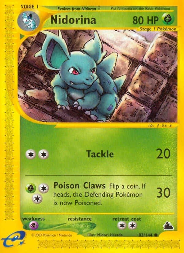 Image for Nidorina (083/144) [Skyridge] - Pokemon