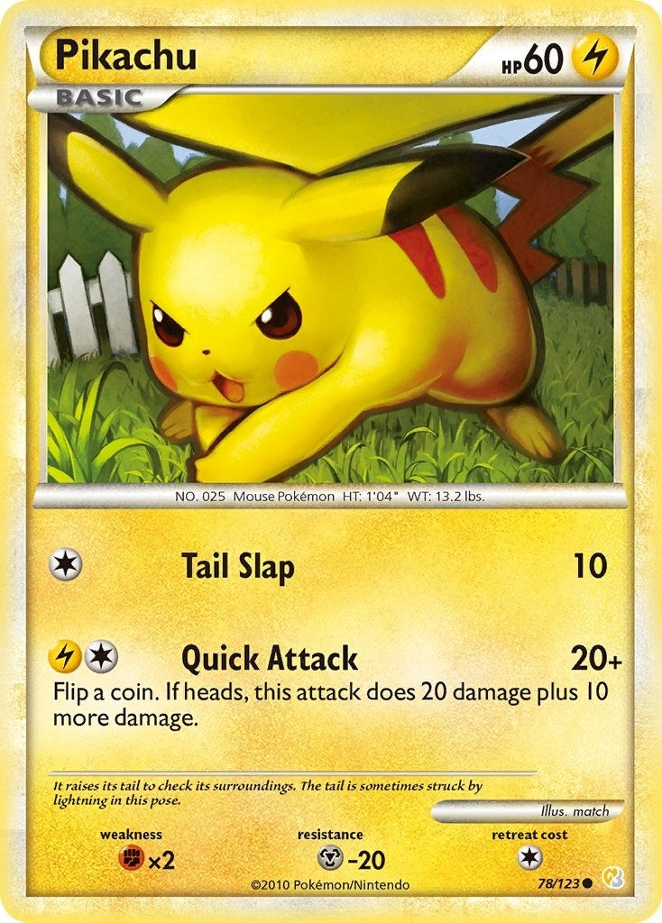 Image for Pikachu (78/123) [HeartGold SoulSilver] - Pokemon