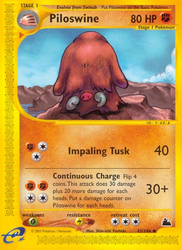 Image for Piloswine (43) (043/144) [Skyridge] - Pokemon