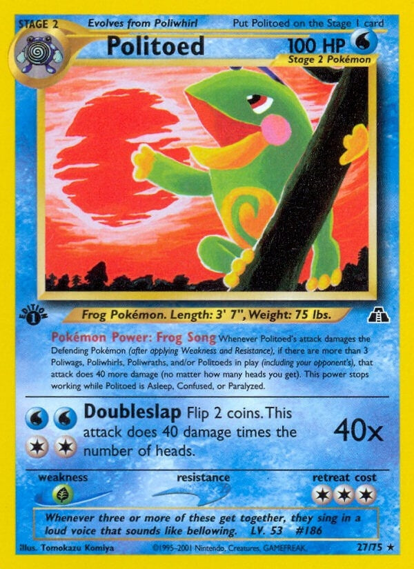 Image for Politoed (27) (27/75) [Neo Discovery] - Pokemon