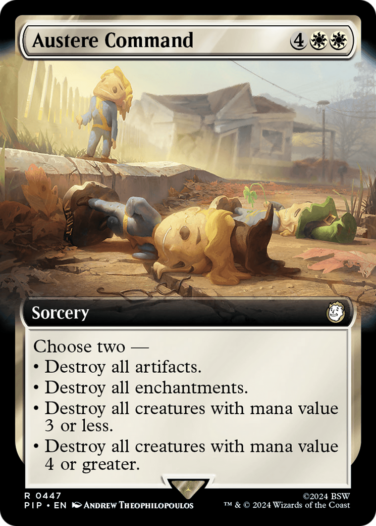 Austere Command (Extended Art) (447) [Universes Beyond: Fallout]