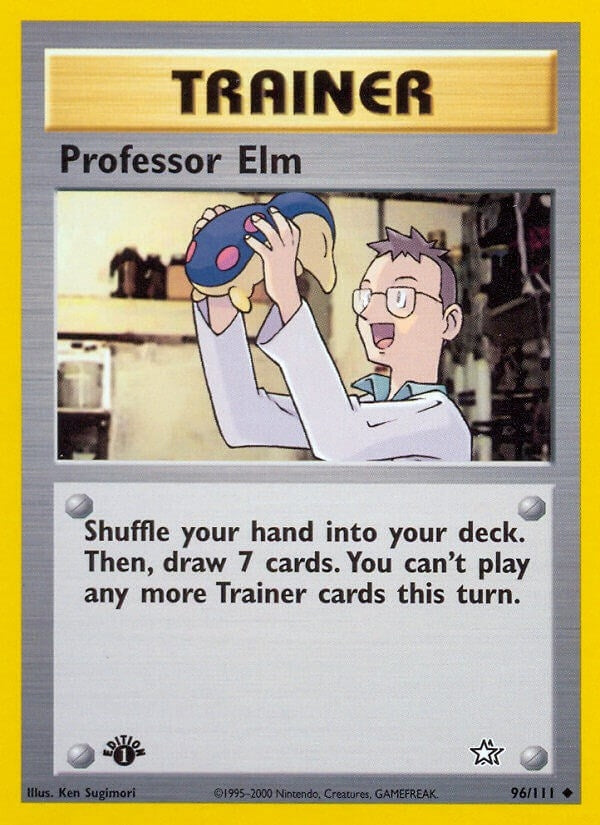 Image for Professor Elm (096/111) [Neo Genesis] - Pokemon
