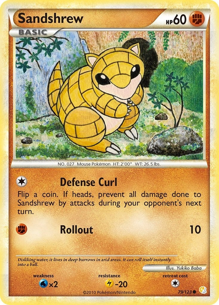 Image for Sandshrew (79/123) [HeartGold SoulSilver] - Pokemon