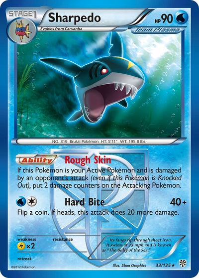 Sharpedo (Team Plasma) (33/135) (Plasma Storm)
