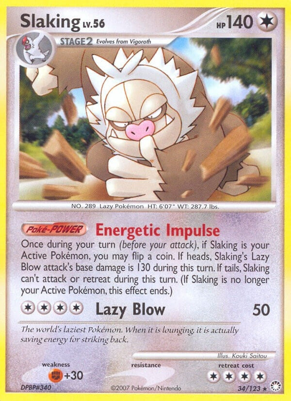 Image for Slaking (34/123) [Mysterious Treasures] - Pokemon