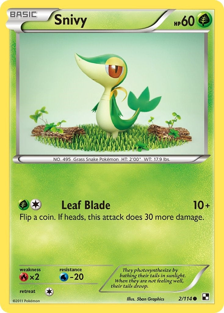 Image for Snivy (2) (2/114) [Black and White] - Pokemon