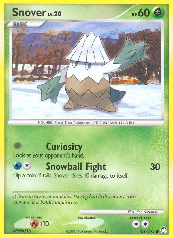 Image for Snover (101/123) [Mysterious Treasures] - Pokemon