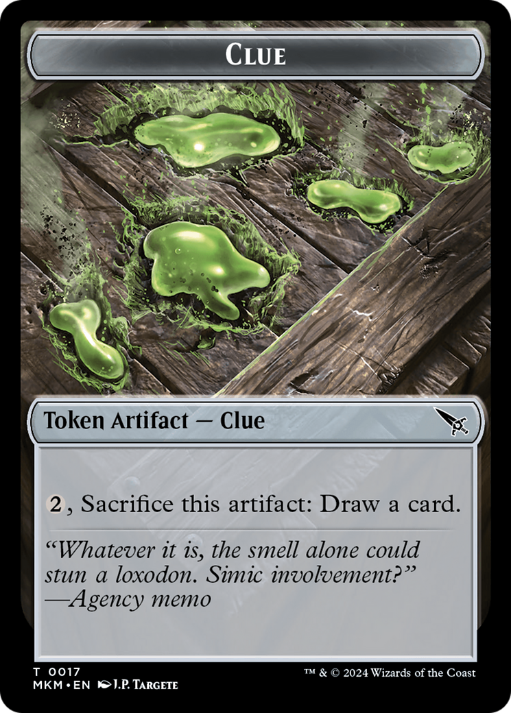 Clue (0017) // A 0044 Double-Sided Token (17 // 44) [Murders at Karlov Manor]