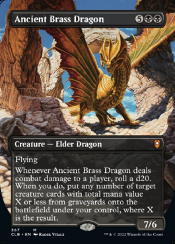 Ancient Brass Dragon (Borderless) (367) [Commander Legends: Battle for Baldur's Gate]