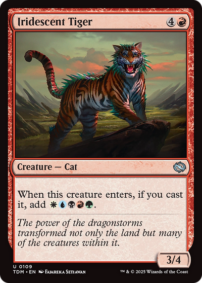 Iridescent Tiger (109) (Tarkir: Dragonstorm)