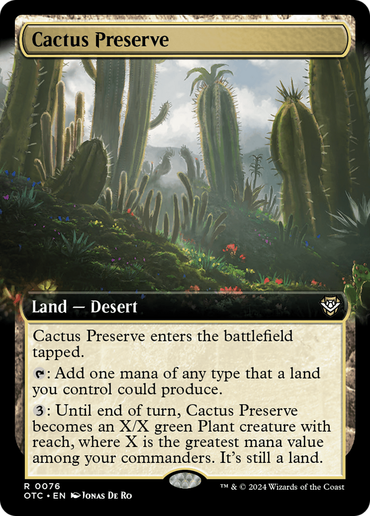 Cactus Preserve (Extended Art) (76) [Outlaws of Thunder Junction]