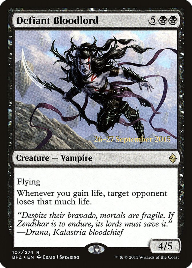 Defiant Bloodlord (107) [Prerelease Cards]