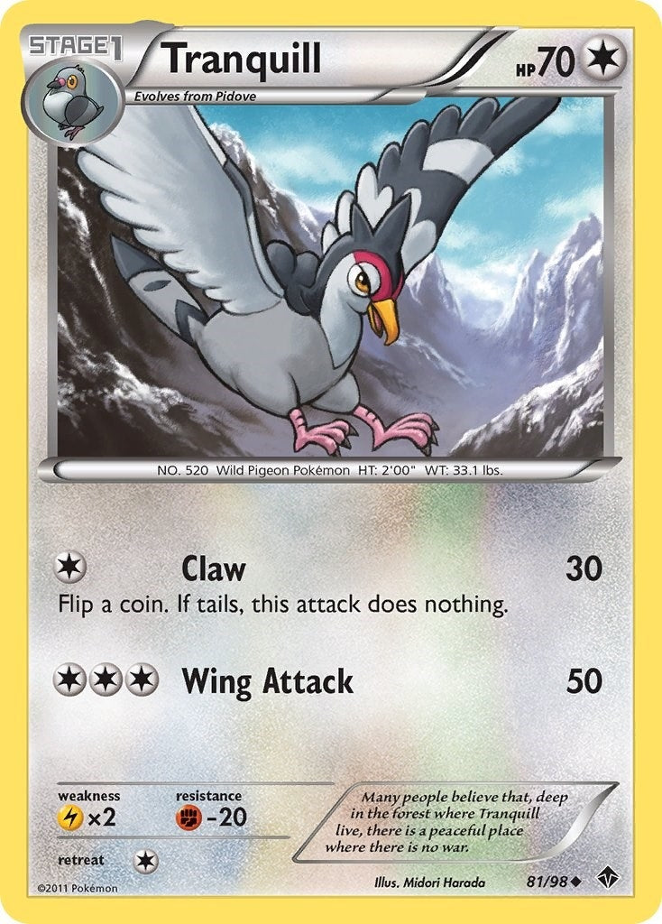 Image for Tranquill (81/98) [Emerging Powers] - Pokemon