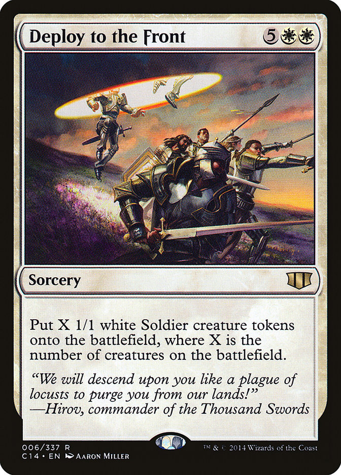 Deploy to the Front (6) [Commander 2014]