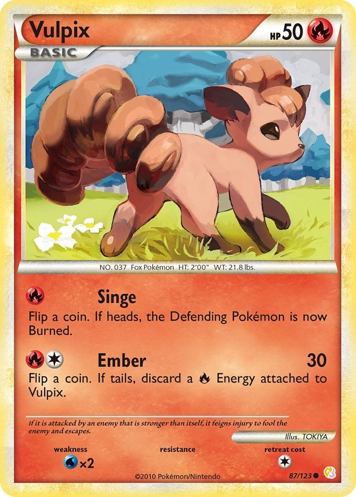 Image for Vulpix (87/123) [HeartGold SoulSilver] - Pokemon