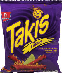 Takis Fuego Rolled Tortilla Chips (1 oz Bag)