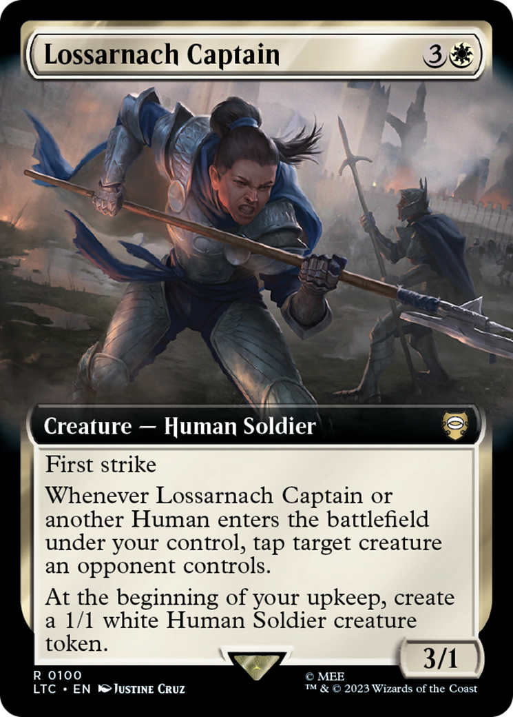 Lossarnach Captain (Extended Art) (100) (Commander: The Lord of the Rings: Tales of Middle-earth)