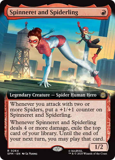 Spinneret and Spiderling (Extended Art) (264) (Marvel's Spider-Man)