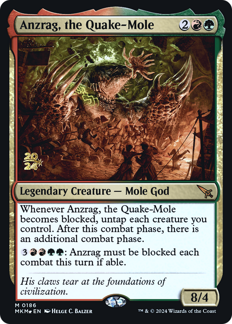Anzrag, the Quake-Mole (186) [Prerelease Cards]
