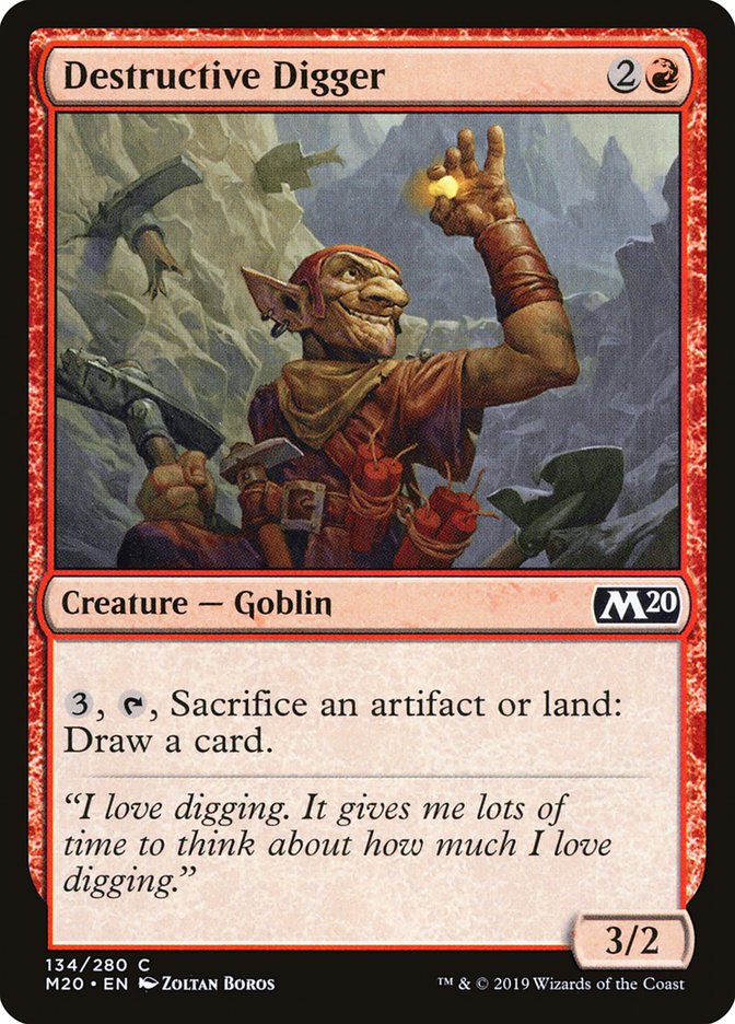 Destructive Digger (134) [Core Set 2020]