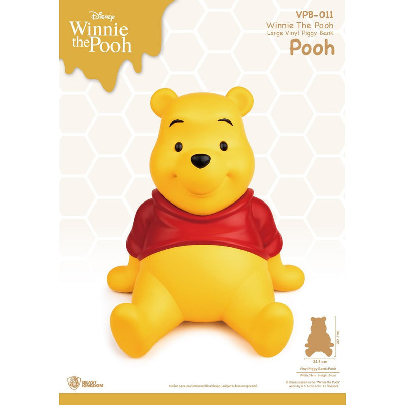 Winnie The Pooh Large Vinyl Piggy Bank