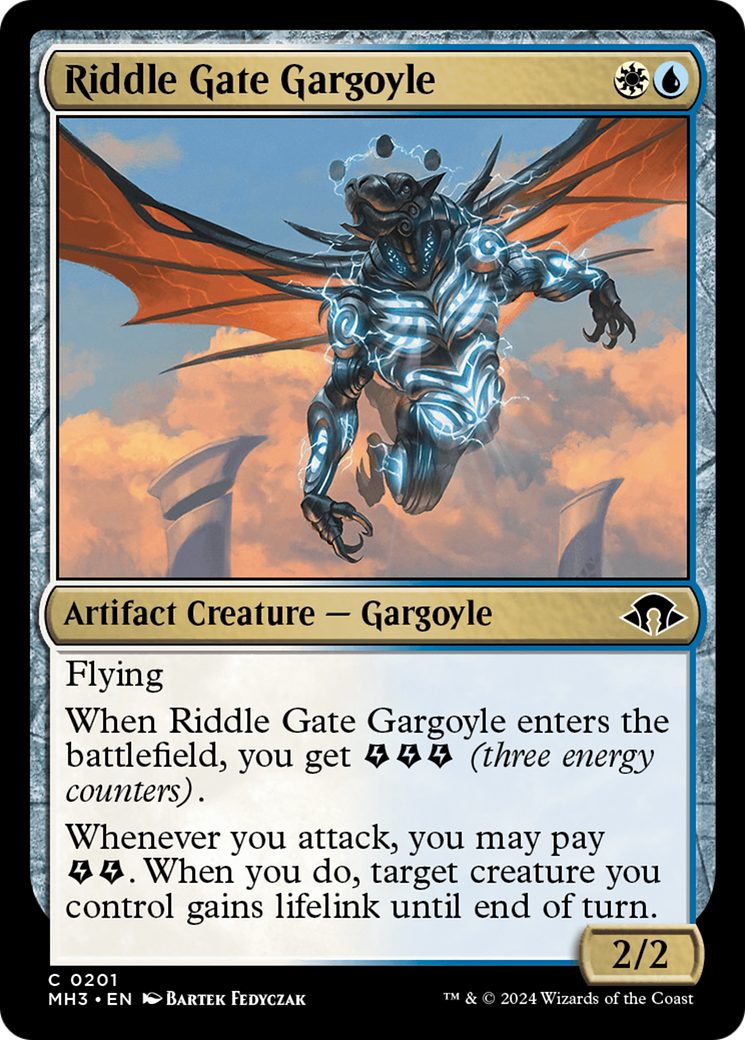 Riddle Gate Gargoyle (201) (Modern Horizons 3)