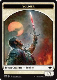 Soldier // Rhino Double-Sided Token (4 // 13) (Modern Horizons)