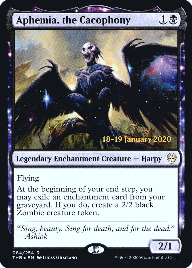 Aphemia, the Cacophony (84) [Prerelease Cards]