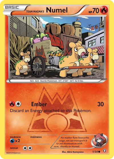 Team Magma's Numel (1/34) [Double Crisis]
