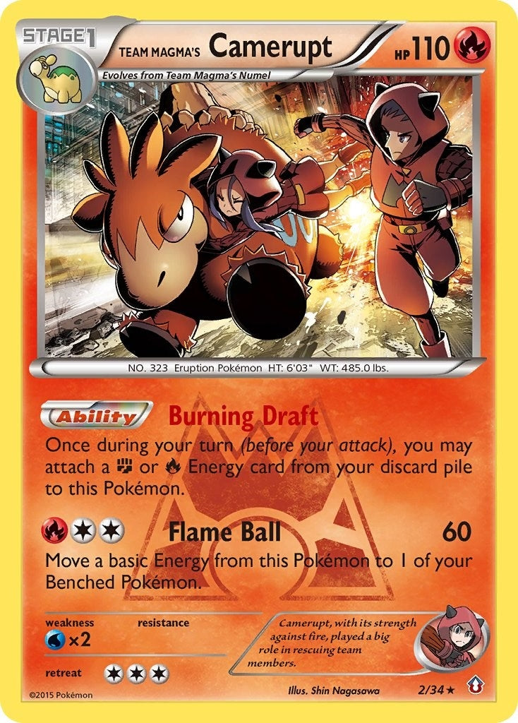 Image for Team Magma's Camerupt (2/34) [Double Crisis] - Pokemon