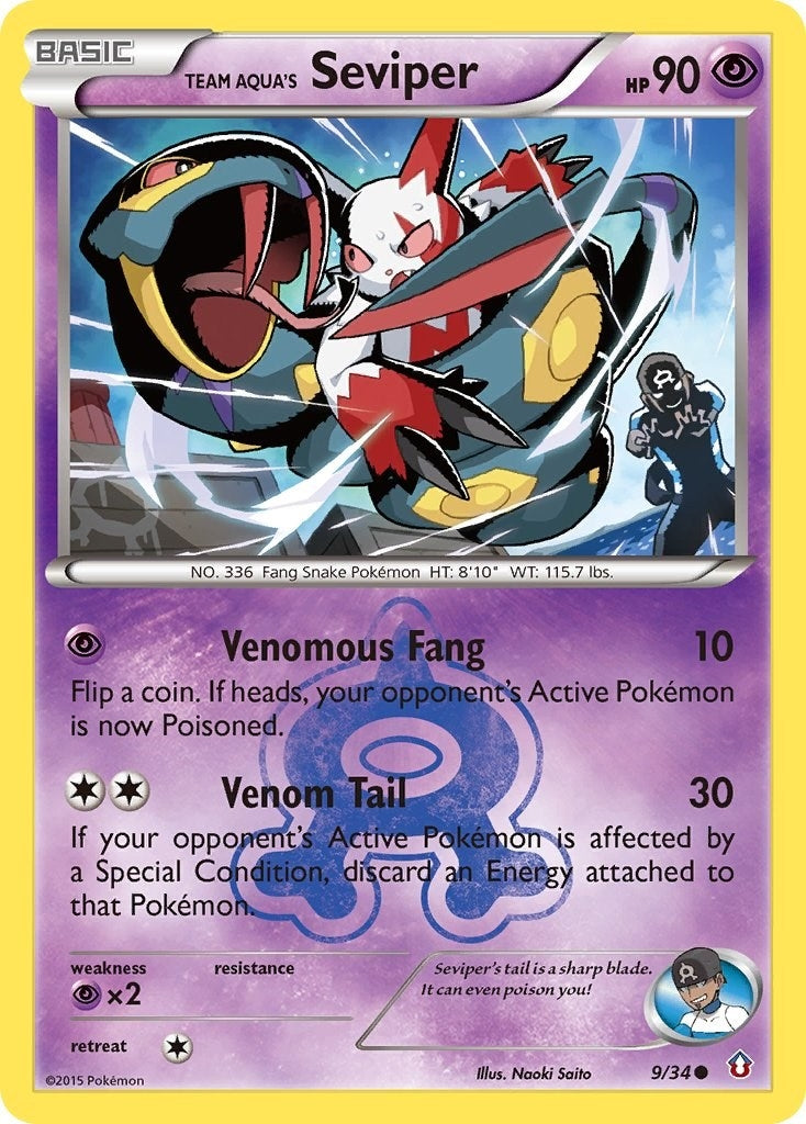 Image for Team Aqua's Seviper (9/34) [Double Crisis] - Pokemon