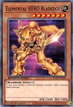 Elemental HERO Bladedge (SGX1-ENA09) (Speed Duel GX: Duel Academy Box)