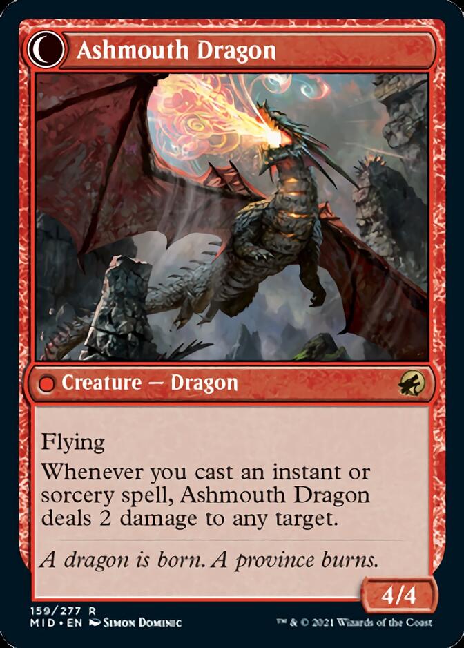 Smoldering Egg // Ashmouth Dragon [Innistrad: Midnight Hunt]