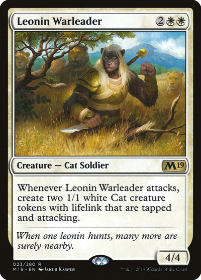 Leonin Warleader (23) (Core Set 2019)