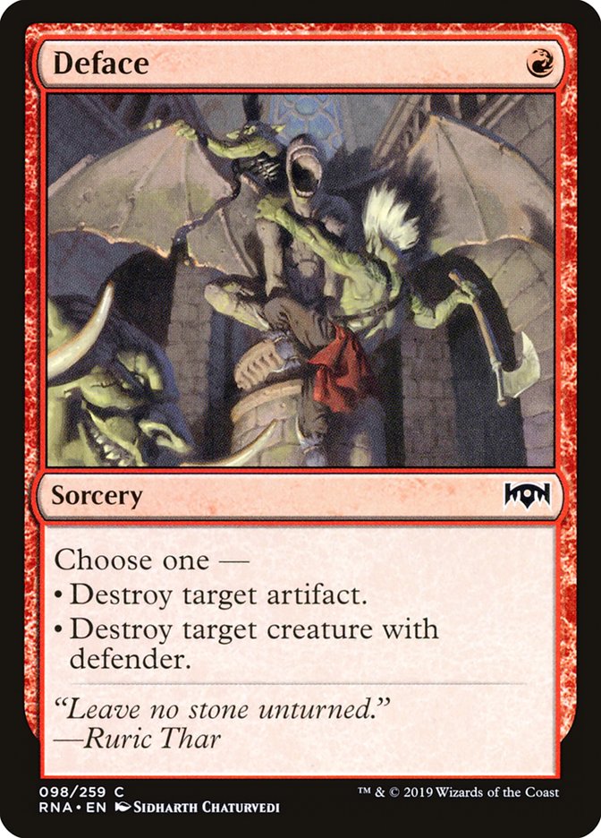 Deface (98) [Ravnica Allegiance]