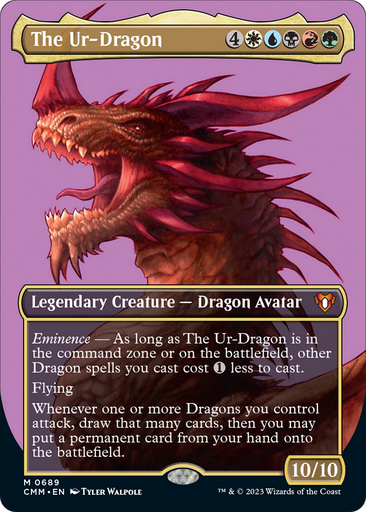 The Ur-Dragon (Borderless Alternate Art) [Commander Masters]