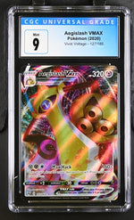 2020 Pokémon Sword & Shield Vivid Voltage #127 Aegislash VMAX - CGC 9 Mint - Holo