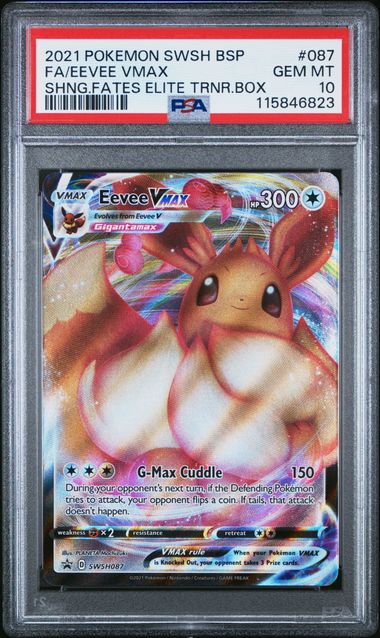 2021 Pokémon Eevee VMAX SWSH087 PSA 10 (Gem Mint)