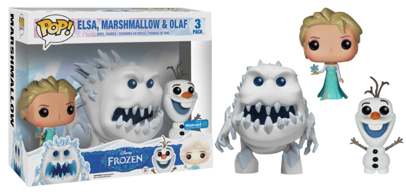Disney Frozen - Elsa, Marshmallow, & Olaf (3-Pack) Pop! Vinyl Figures